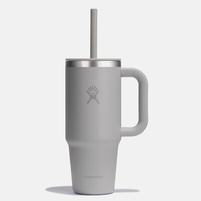24oz All Around Travel Tumbler כוס שתיה עם ידית צד וקש